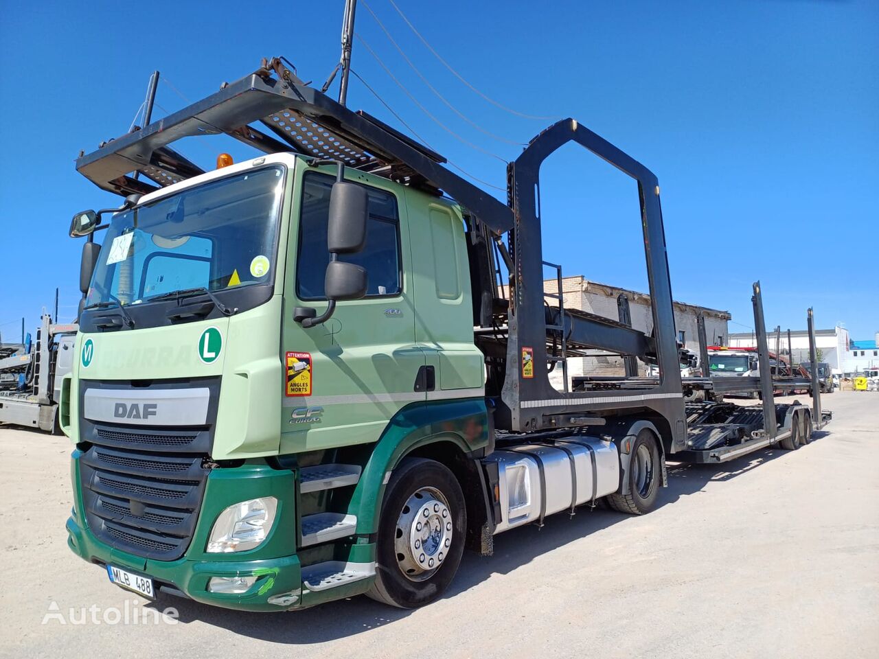 DAF DAF CF460T+LOHR 2001 autotransporter