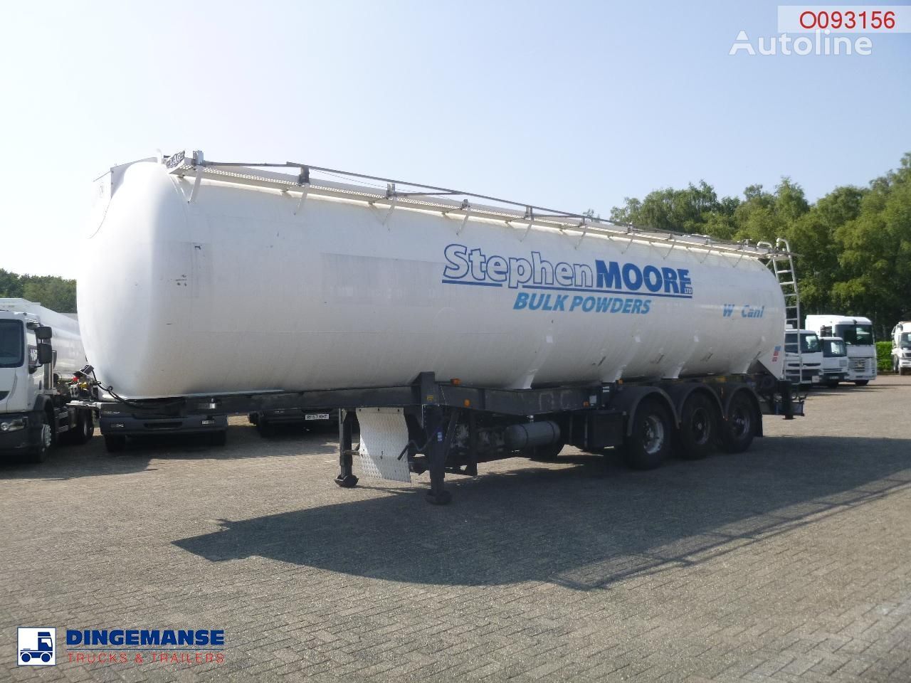 LAG Powder tank alu 58.5 m3 / 1 comp + compressor cisterna silos