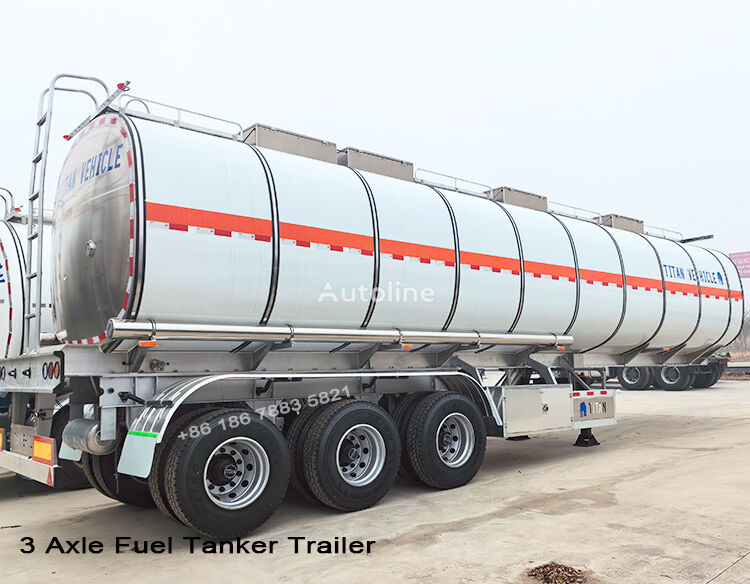 nova 3 Axle Aluminum Tanker Trailer for Sale cisterna za goriva i maziva