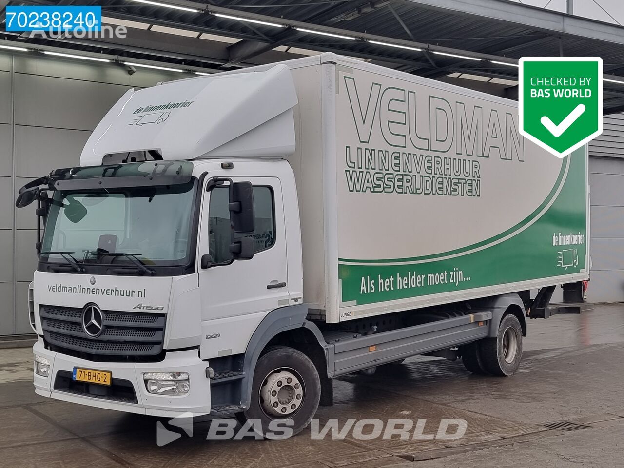 Mercedes-Benz Atego 1221 4X2 12tons NL-Truck Euro 6 Ladebordwand kamion furgon