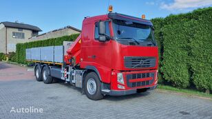 Volvo FH 500 Flatbed + crane HMF 2820 6x4 kamion platforma