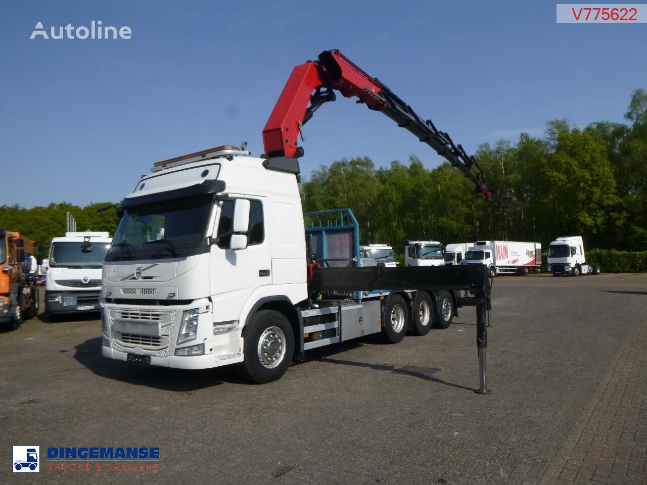 Volvo FM 500 8x4 + HMF 5020 K6 + Jib FJ1000 K5 kamion platforma