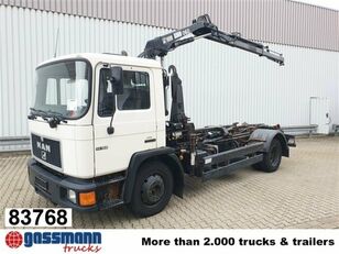 MAN 14.152 F 4x2 BB mit Kran Hiab 060-2 kamion rol kiper