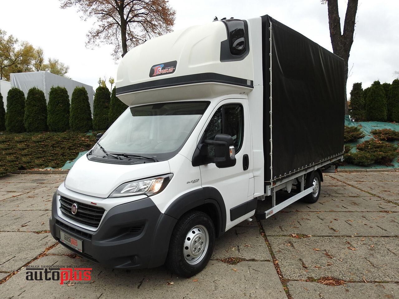 FIAT DUCATO PLANDEKA WINDA 8 PALET WEBASTO KLIMATYZACJA TEMPOMAT PNEU kamion s ceradom