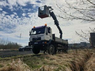 MAN 18.280 4x4 HIAB 166 Road RAIL Two way Schiene kamion s ravnom platformom