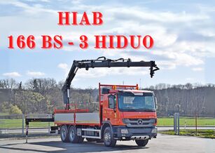 Mercedes-Benz ACTROS 2636 * HIAB 166BS-3HIDUO+FUNK / 6x4 kamion s ravnom platformom