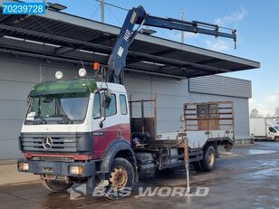 Mercedes-Benz SK 1824 4X2 Manual HMF 1463 K3 Kran Crane Big-Axle Euro 2 kamion s ravnom platformom