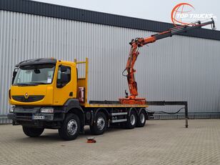 Renault Kerax 450DXI 8x4 - Atlas 24TM kraan, Crane, Kran, Greu - BB - Ma kamion s ravnom platformom