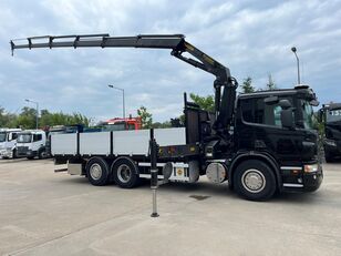 Scania P320, 6x2, Crane PK 20002 + RC, EURO 5 kamion s ravnom platformom