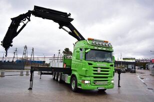 Scania R 480 8x4 PALFINGER PK 50002 + FLY JIB KRAN CRAN kamion s ravnom platformom