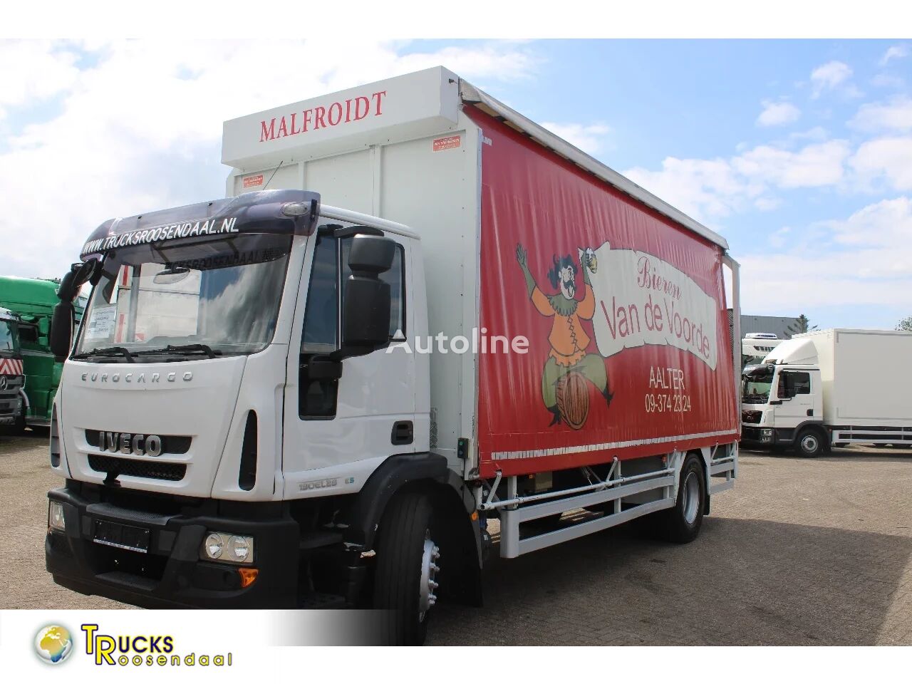 IVECO Eurocargo 190EL28 + EURO 5 + LIFT + MANUAL + low km kamion sa klizna zavesa cerada