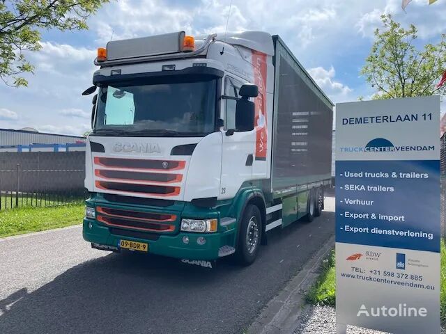 Scania R410 6X2 gestuurde sleepas Retarder kamion sa klizna zavesa cerada