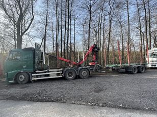 Volvo FH460 6x2 kamion za prevoz drva + šumarska prikolica