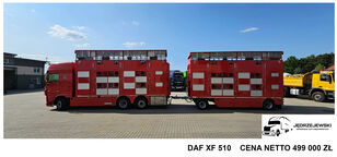 DAF  XF 105.510  kamion za prevoz stoke + prikolica za prevoz stoke