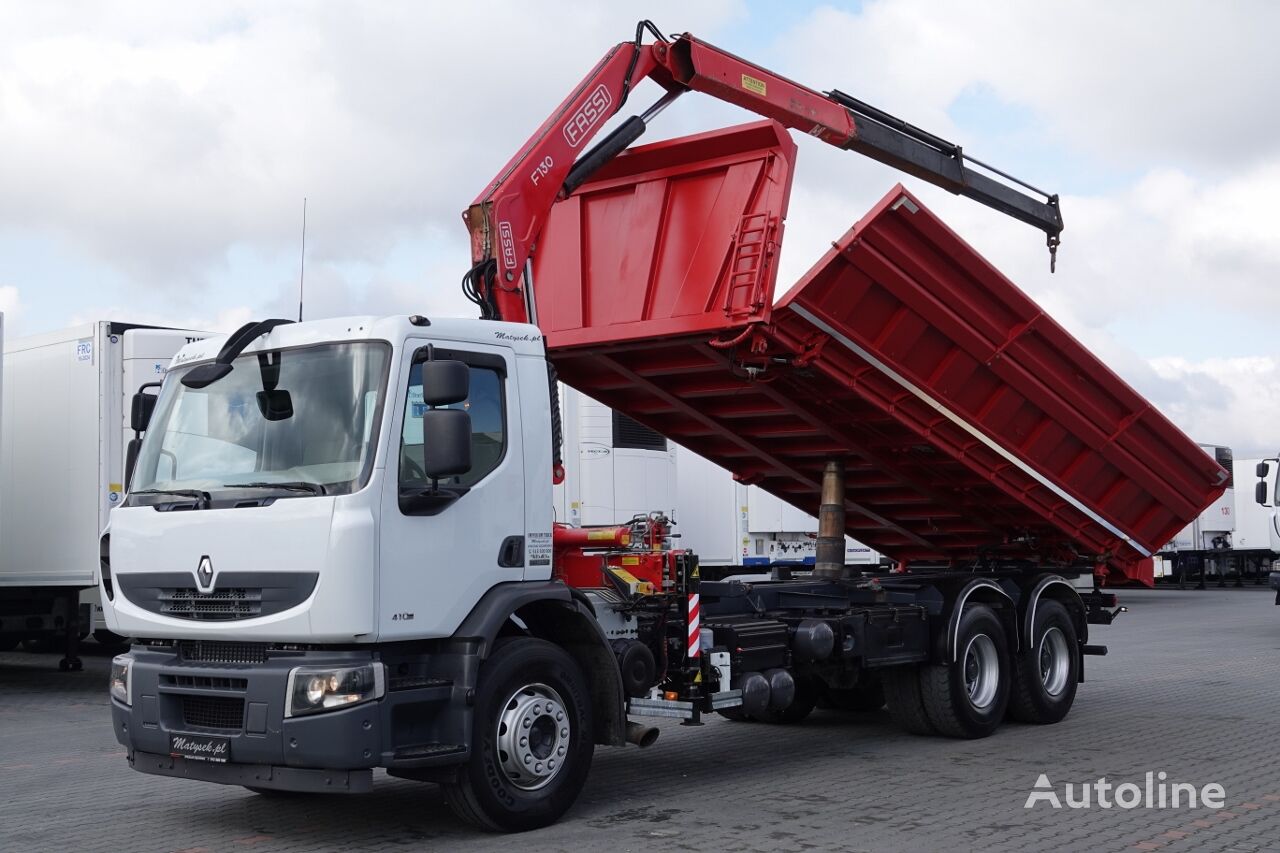 Renault LANDER / 6x4 / WYWROTKA / + HDS FASSI 130 / BORDMATIC / MANUAL / kiper