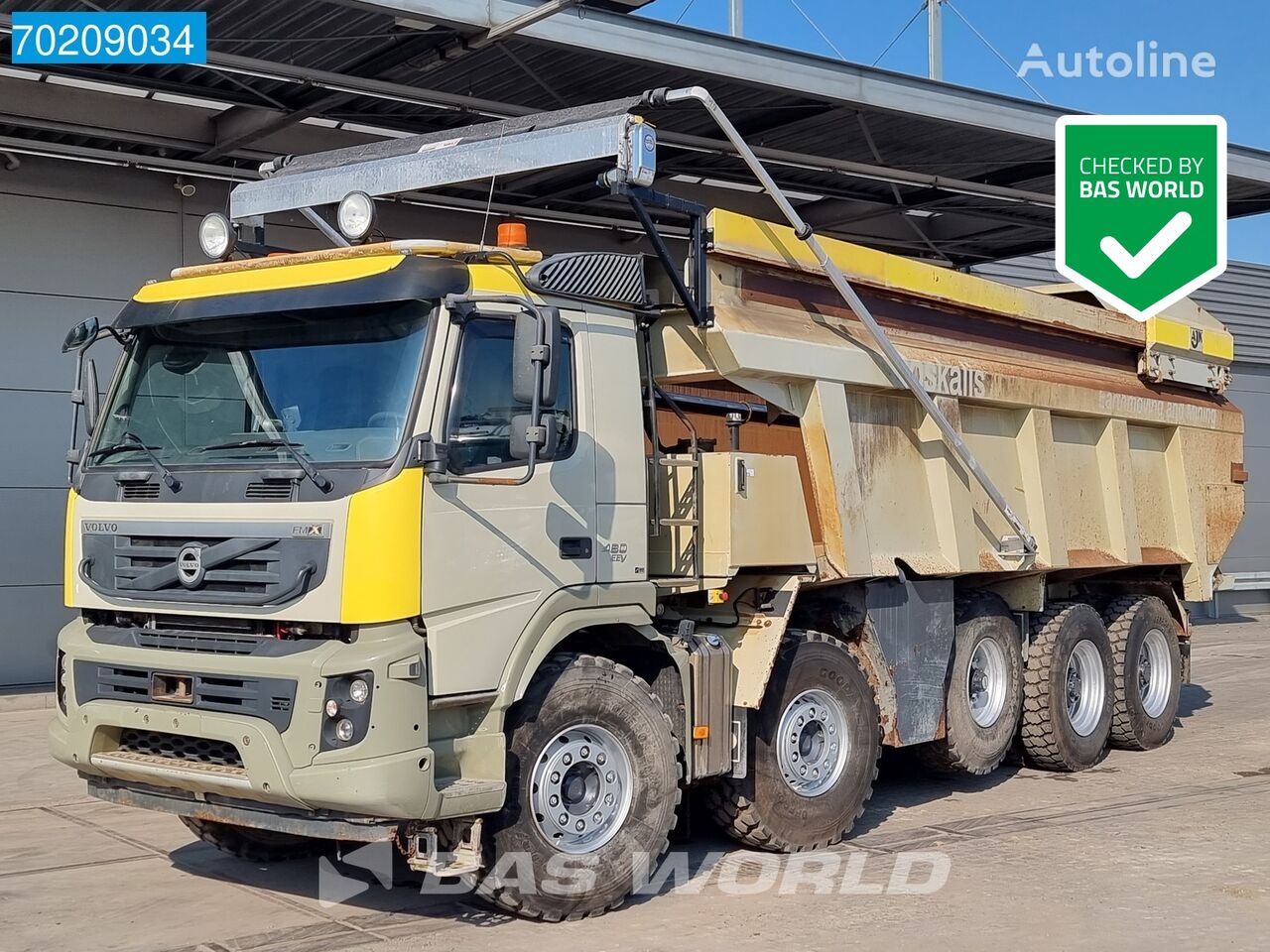 Volvo FMX 460 10X4 34m3 Hydr. Pusher 55T payload VEB+ EEV kiper