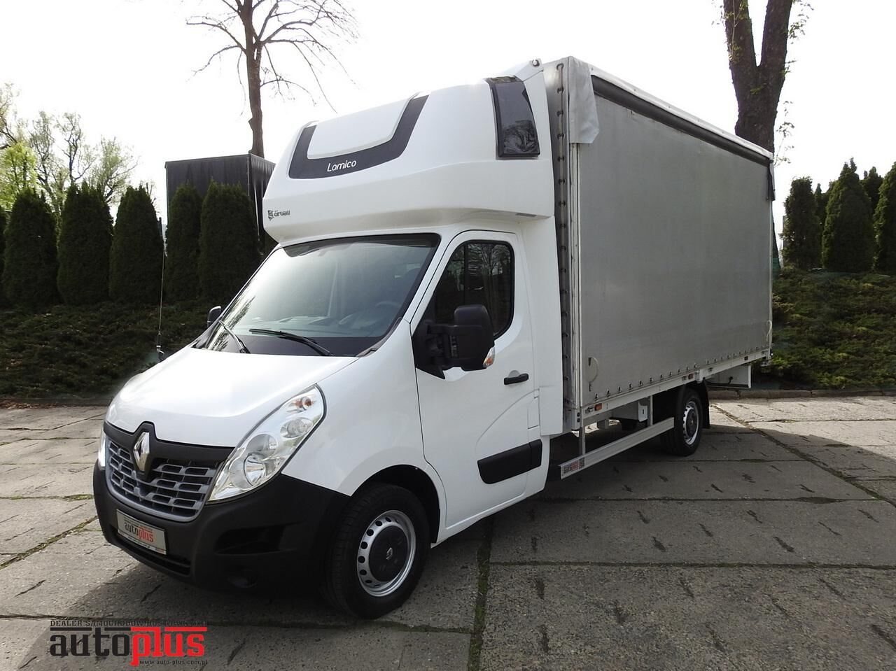 Renault MASTER PLANDEKA 10 PALET WEBASTO TEMPOMAT KLIMATYZACJA PNEUMATYK kamion s ceradom < 3.5t