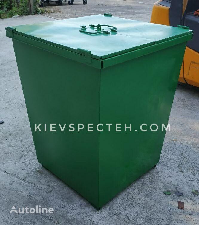 novi Konteyner s kryshkoy 750 l Bak dlya musora metal 2 mm kontejner za smeće
