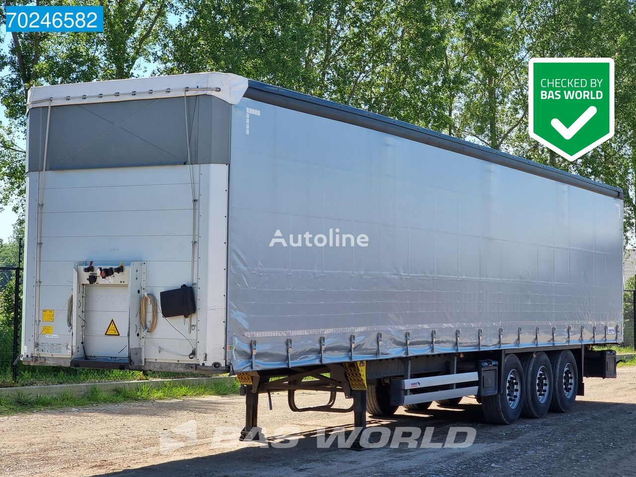 Schmitz Cargobull SCB*S3T 3 axles Hubdach Anti Vandalismus Escha poluprikolica sa kliznom ceradom