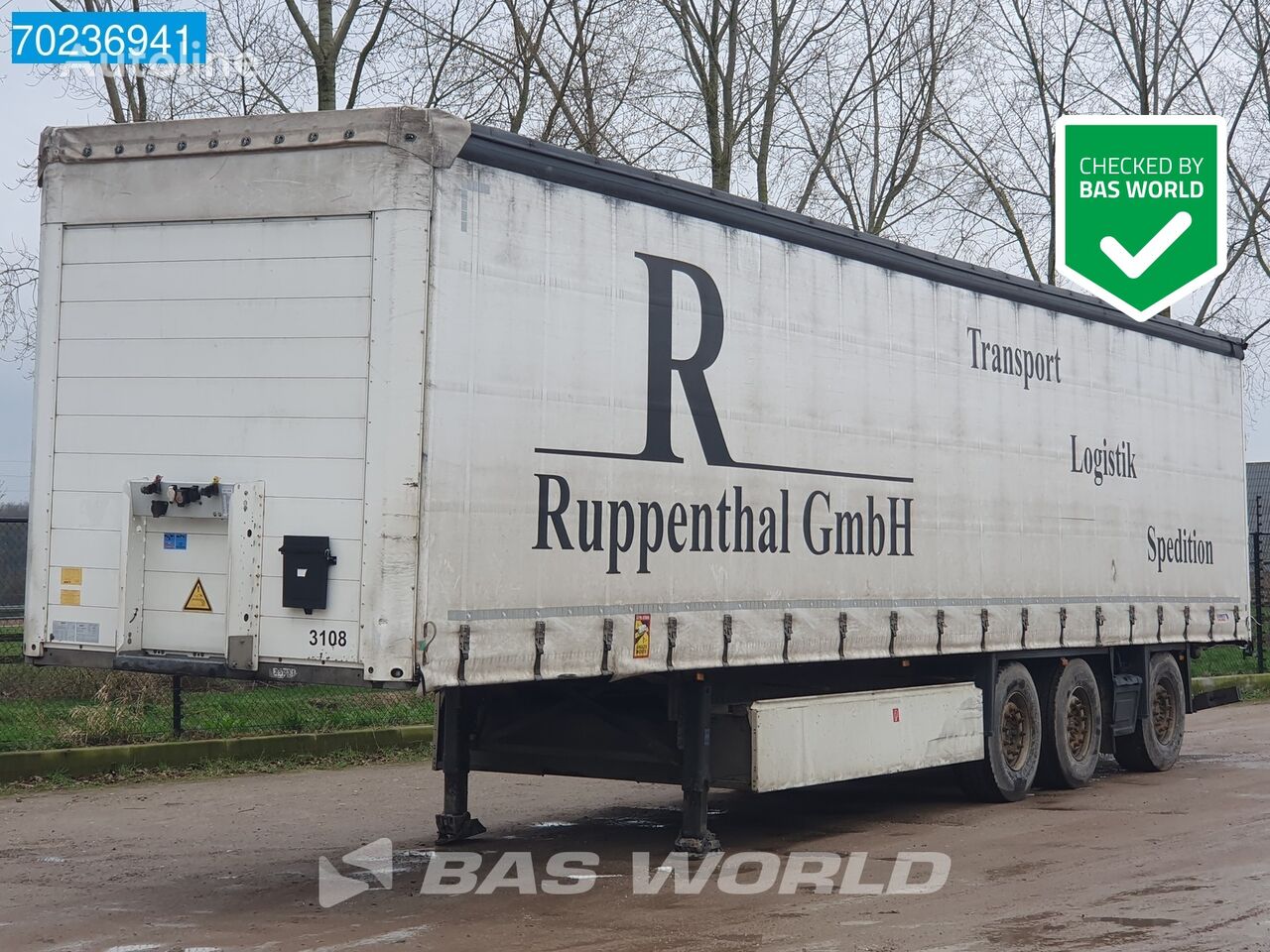 Schmitz Cargobull SCB*S3T 3 axles Lift+lenkachse Kooiaap Palettenkasten Sliding Ro poluprikolica sa kliznom ceradom