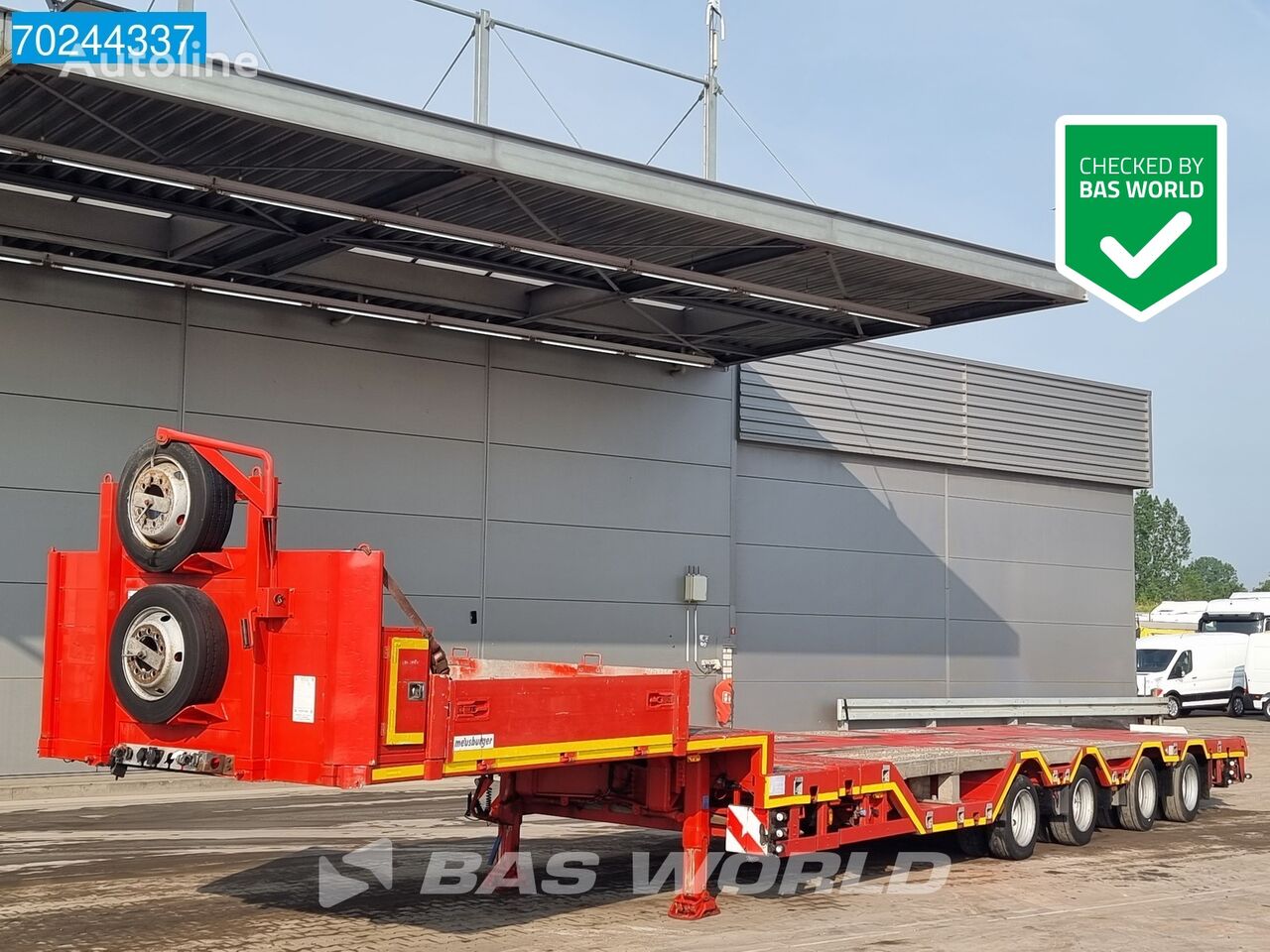 Meusburger MTS-4 4 axles Extendable 2xLenk + 2xLiftachse poluprikolica sa niskom platformom