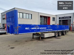 Schmitz Cargobull SPR 24/L - 13.62 E B BAU / Staplerhalterung / Lenkachse / Liftac poluprikolica sa ravnom platformom