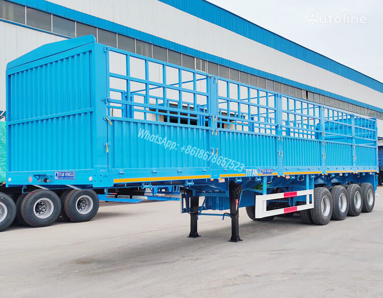 nova 2024 New 4 Axle Stake Semi Trailer for Sale in Cameroon poluprikolica za prevoz stoke