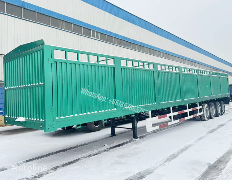 nova New 4 Axle 80 Tons Fence Trailer Price in Senegal poluprikolica za prevoz stoke