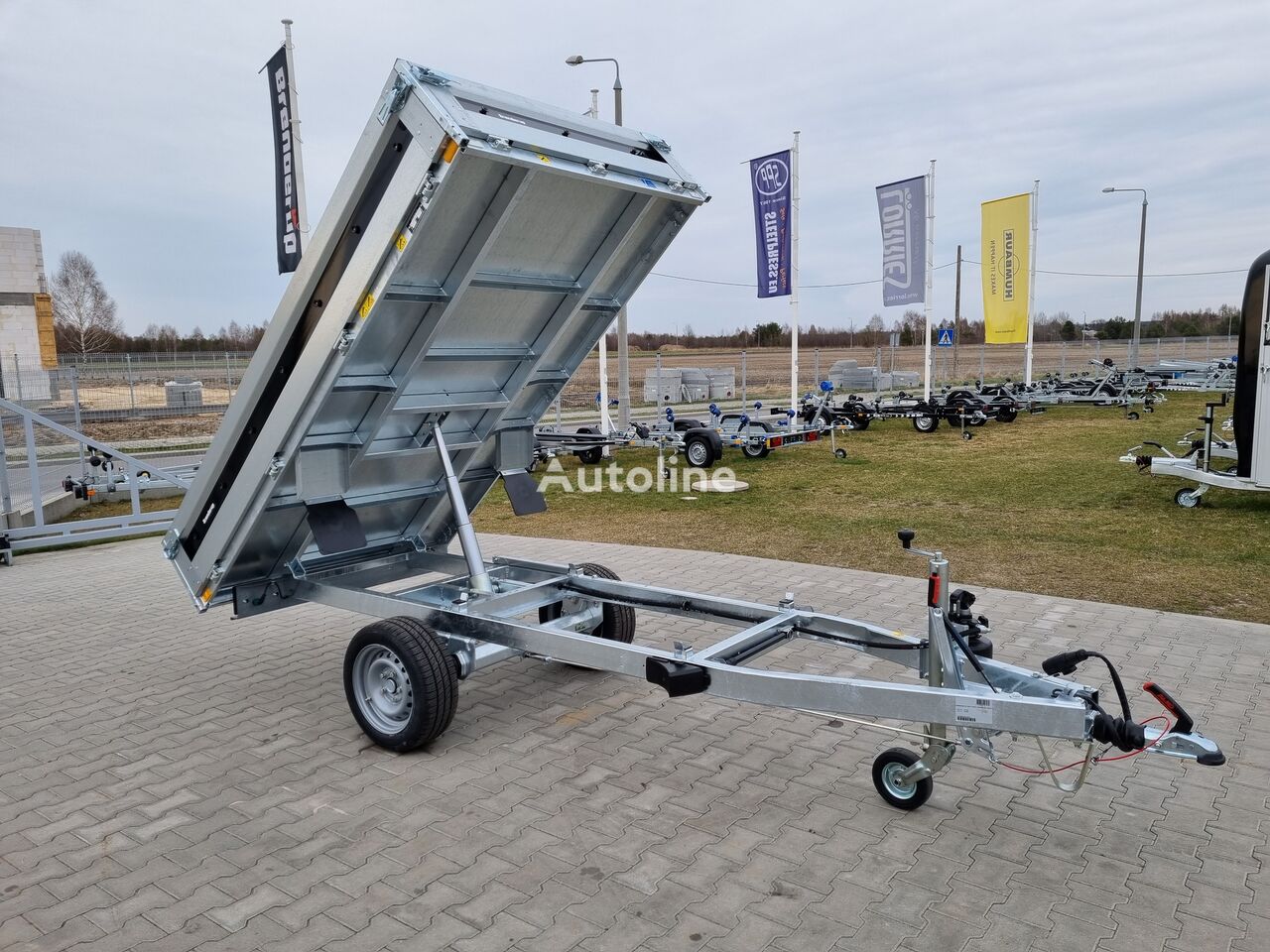 nova Brenderup BT4260SB kiper tipper rear dumping trailer 1.5T GVW 259 x 143 cm prikolica kiper