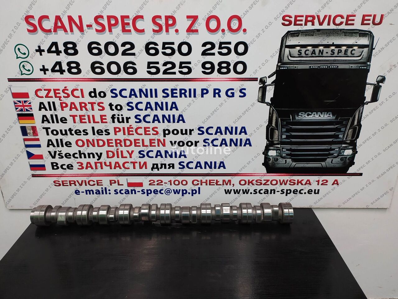 Scania P R G 1509918 bregasta osovina za Scania Series P R G tegljača