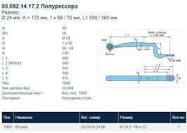 BPW 0508214172.14172 polugibanj za BPW ECO Plus poluprikolica