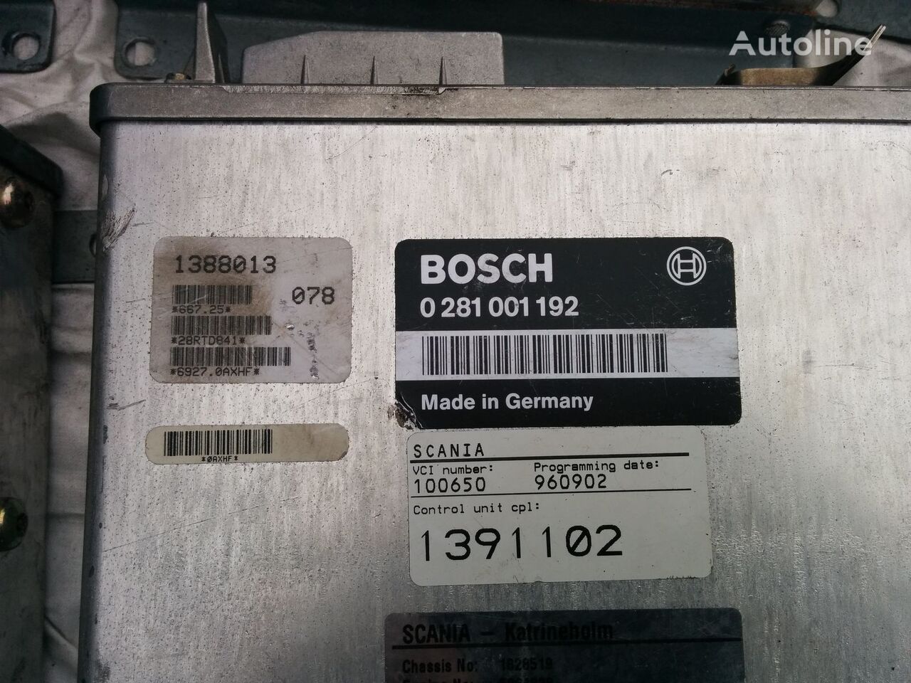 Scania engine computer EDC, ECU, control unit BOSCH 0281001192, 1391108 upravljačka jedinica za Scania tegljača