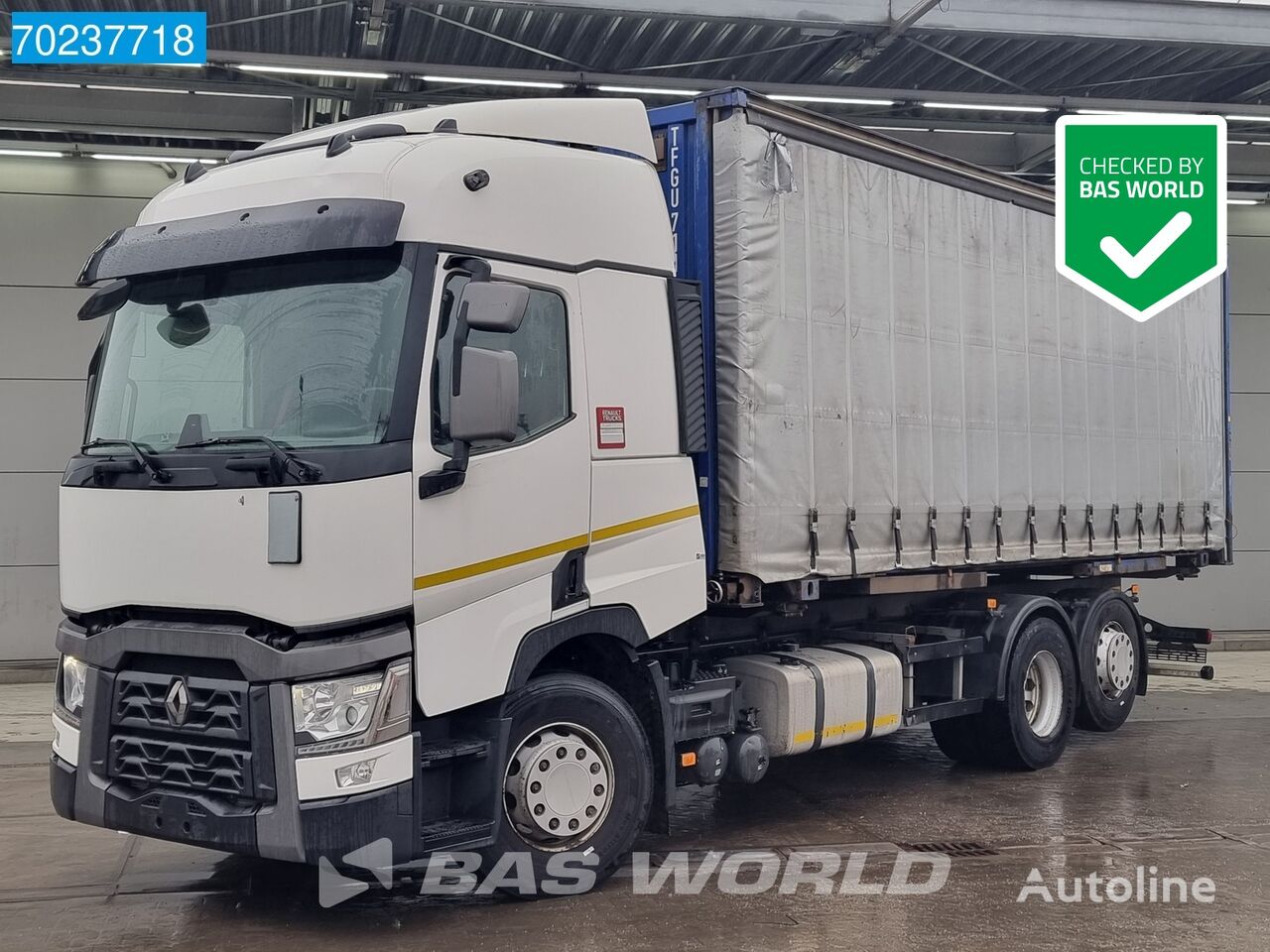 Renault T 460 6X2 ACC 2x Tanks Liftachse Euro 6 vozilo za prevoz kontejnera