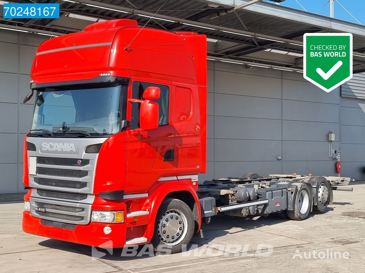 Scania R410 6X2 Retarder CR19T ACC Standklima Liftachse vozilo za prevoz kontejnera