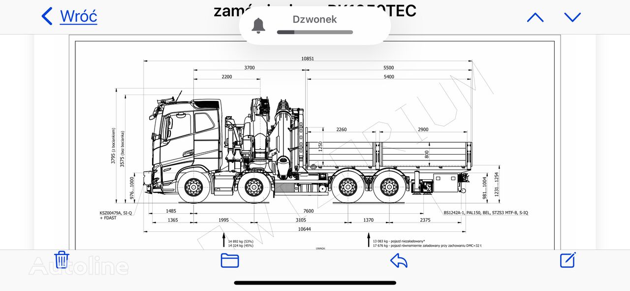 novi Volvo FH 500 vozilo za prevoz kontejnera